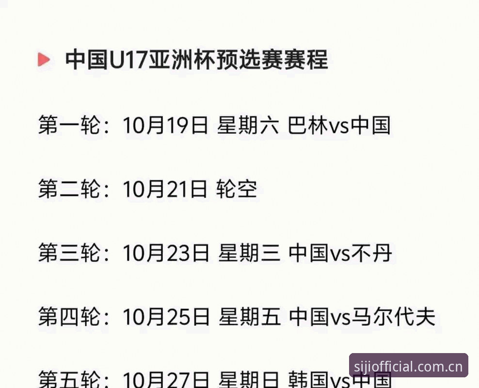 3个关键维度解读中国U17双线抽签：挑战与机遇并存